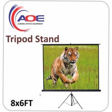 Tripod Screen Matte White 8x6FT